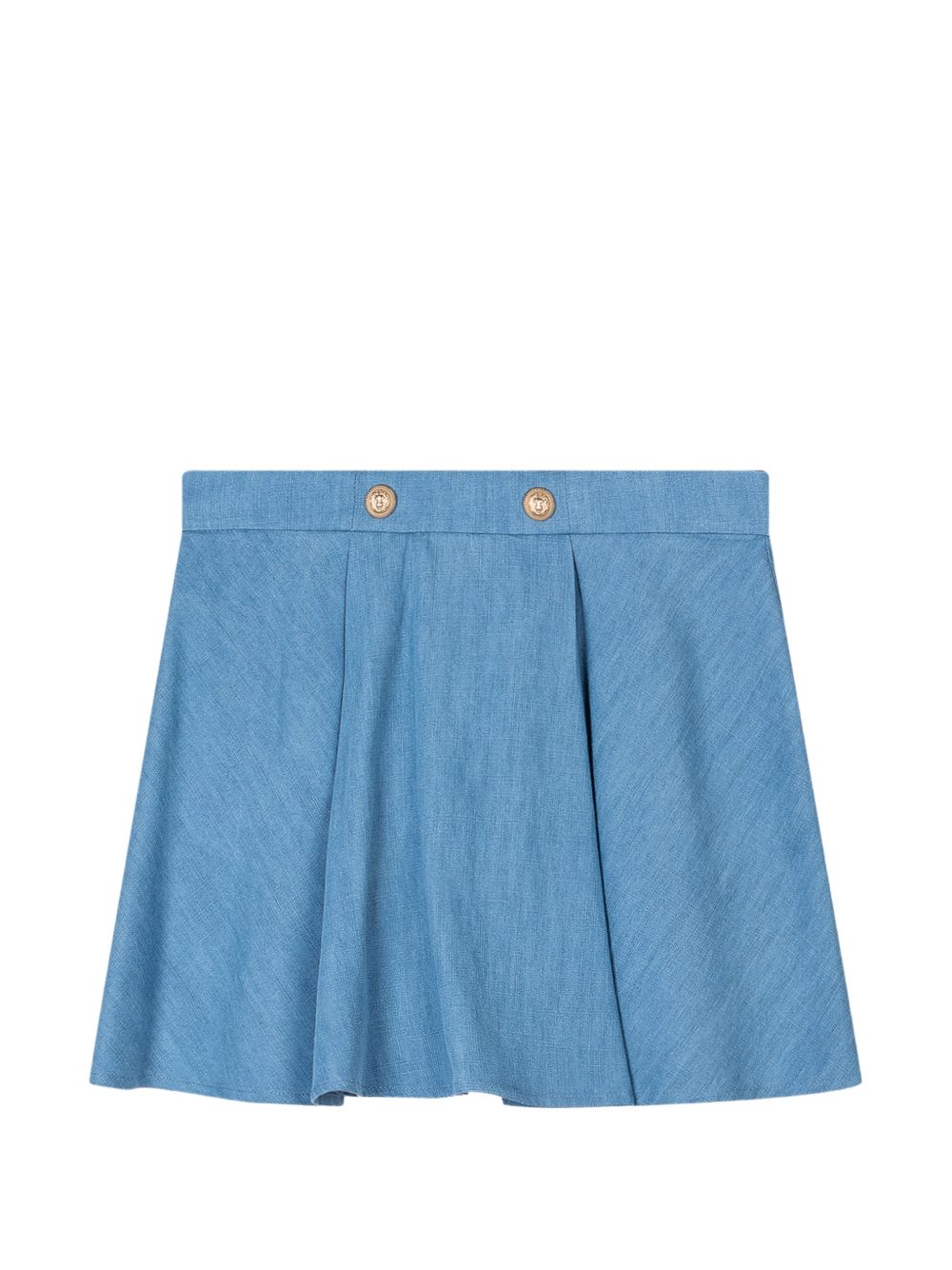 Gonna svasata con bottoni decorativi BY7A81P0588 653 BALMAIN KIDS 