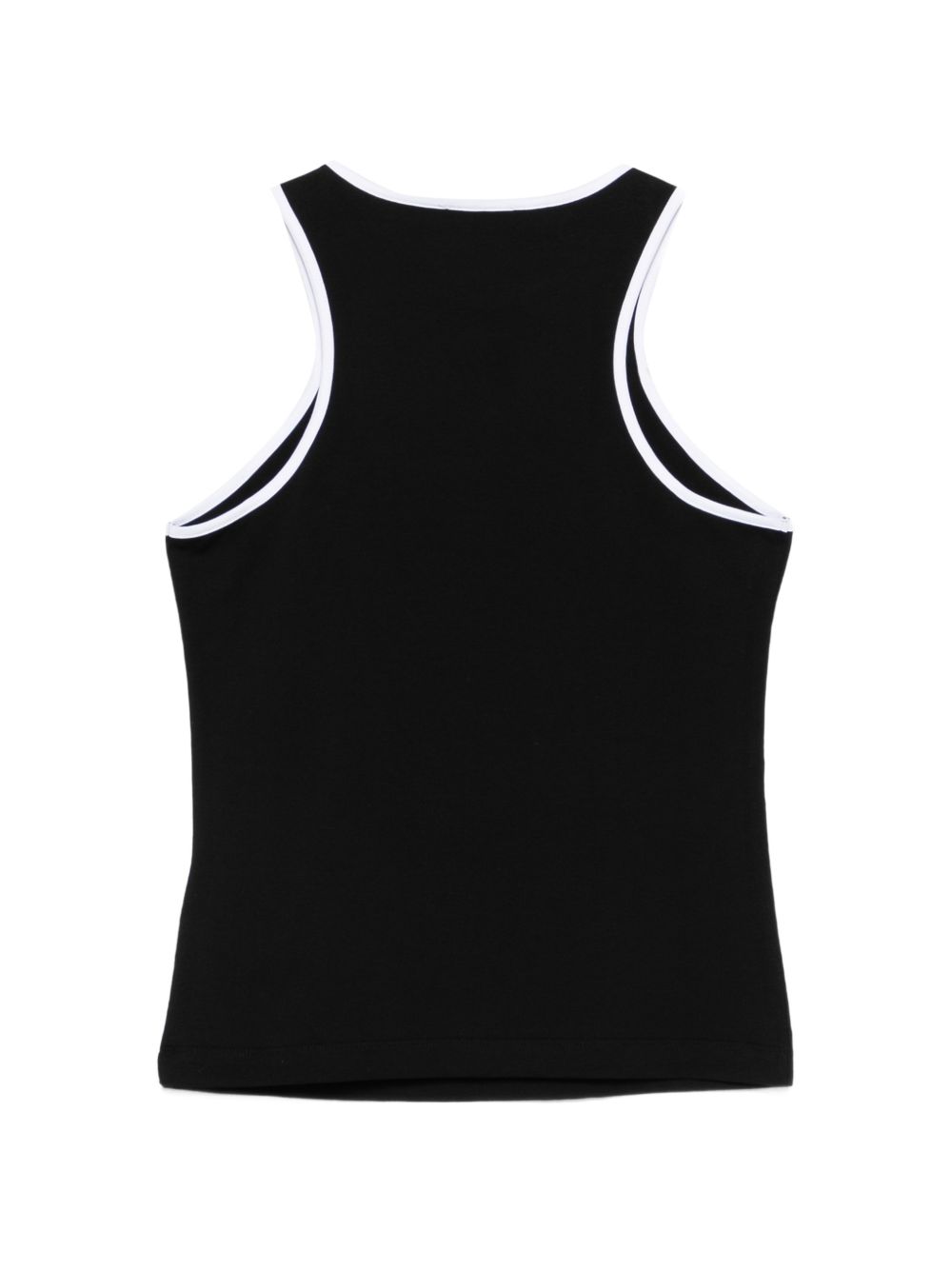 Canotta in cotone con bordi a contrasto BY8A12Z3277 930BC BALMAIN KIDS 