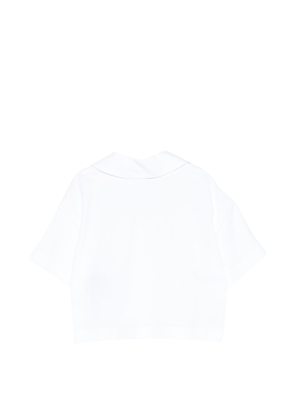 T-shirt in cotone con logo BY8B31Z3658 100BC BALMAIN KIDS 