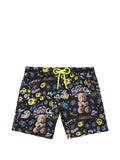 Shorts da mare con stampa grafica
