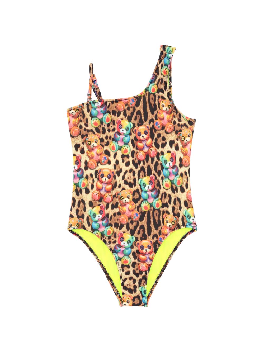 Costume intero con stampa leopardata e orsetti S6BKJGSM234 140 BARROW KIDS 