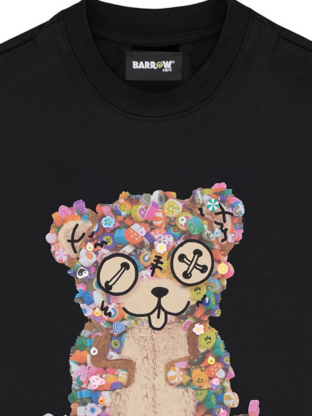 T-shirt con orsetto decorativo S6BKJGTH177 110 BARROW KIDS 