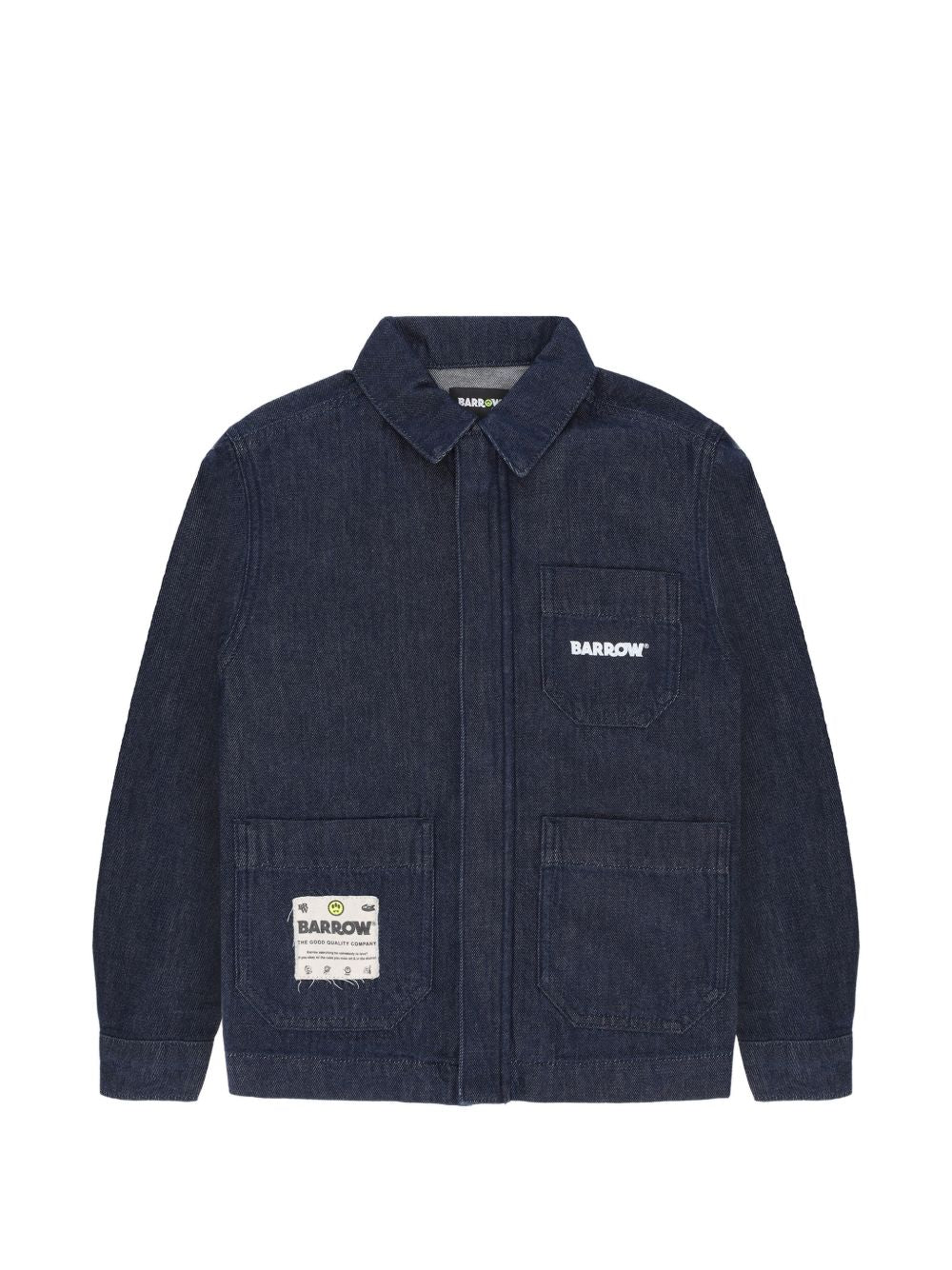 Giacca in denim con zip S6BKJUJK172 126 BARROW KIDS 