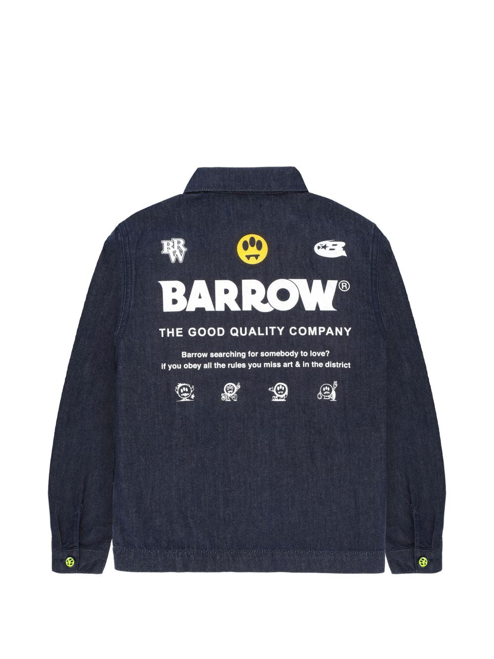 Giacca in denim con zip S6BKJUJK172 126 BARROW KIDS 