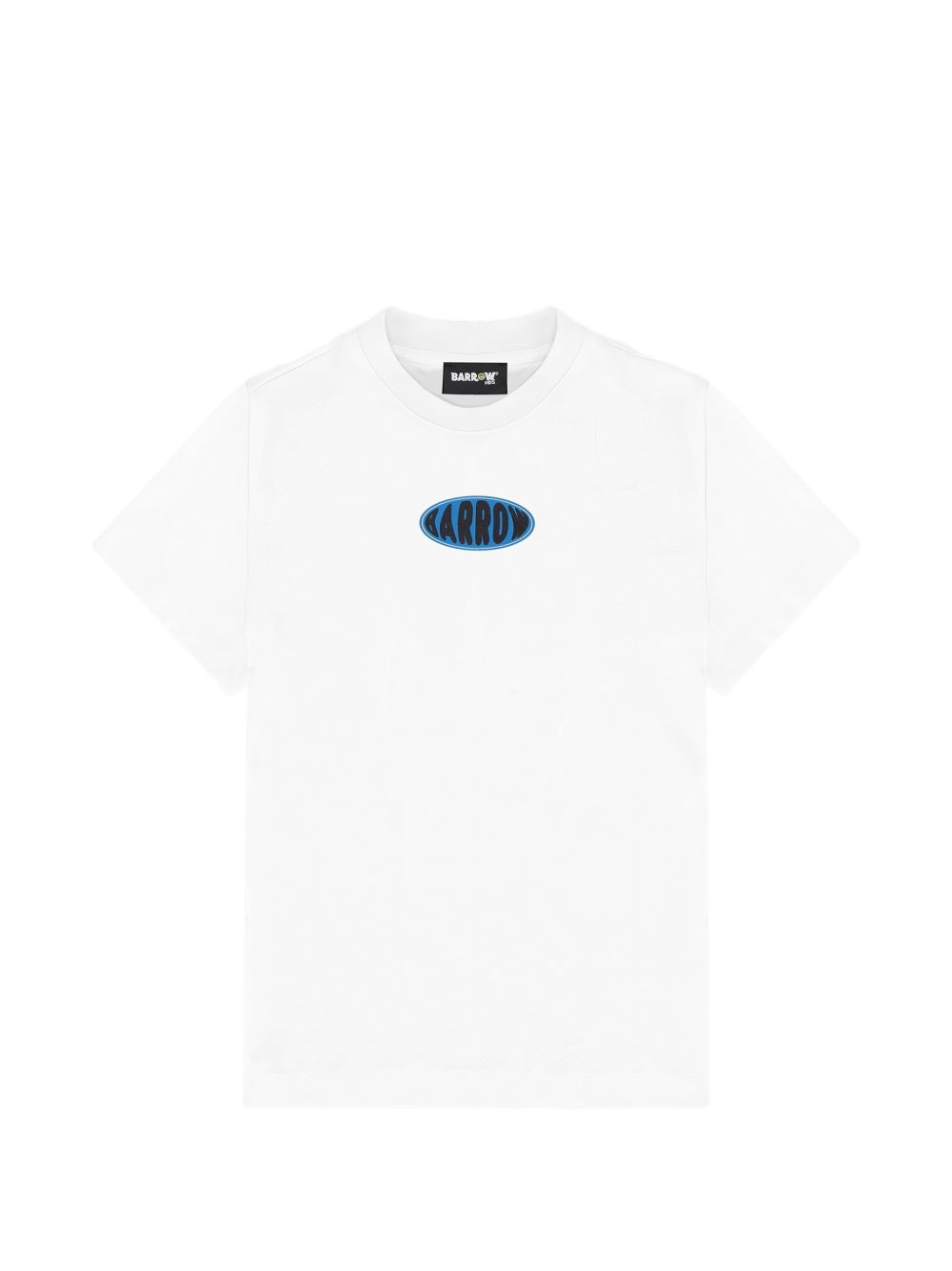 T-shirt in cotone con logo frontale S6BKJUTH074 002 BARROW KIDS 