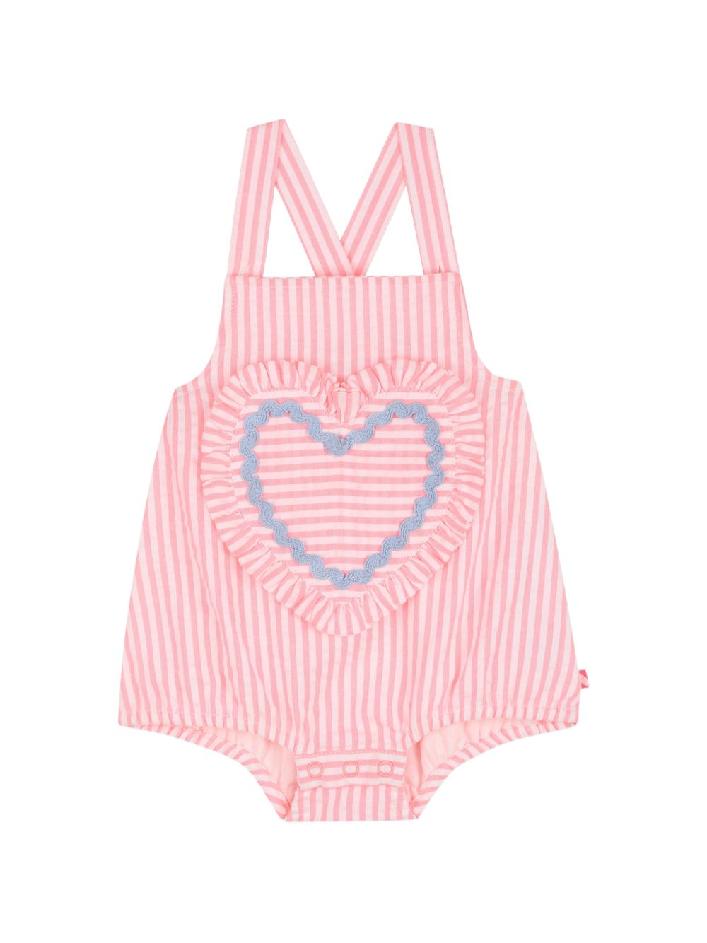 Costume intero a righe con cuore U21797 S21 BILLIE BLUSH KIDS 
