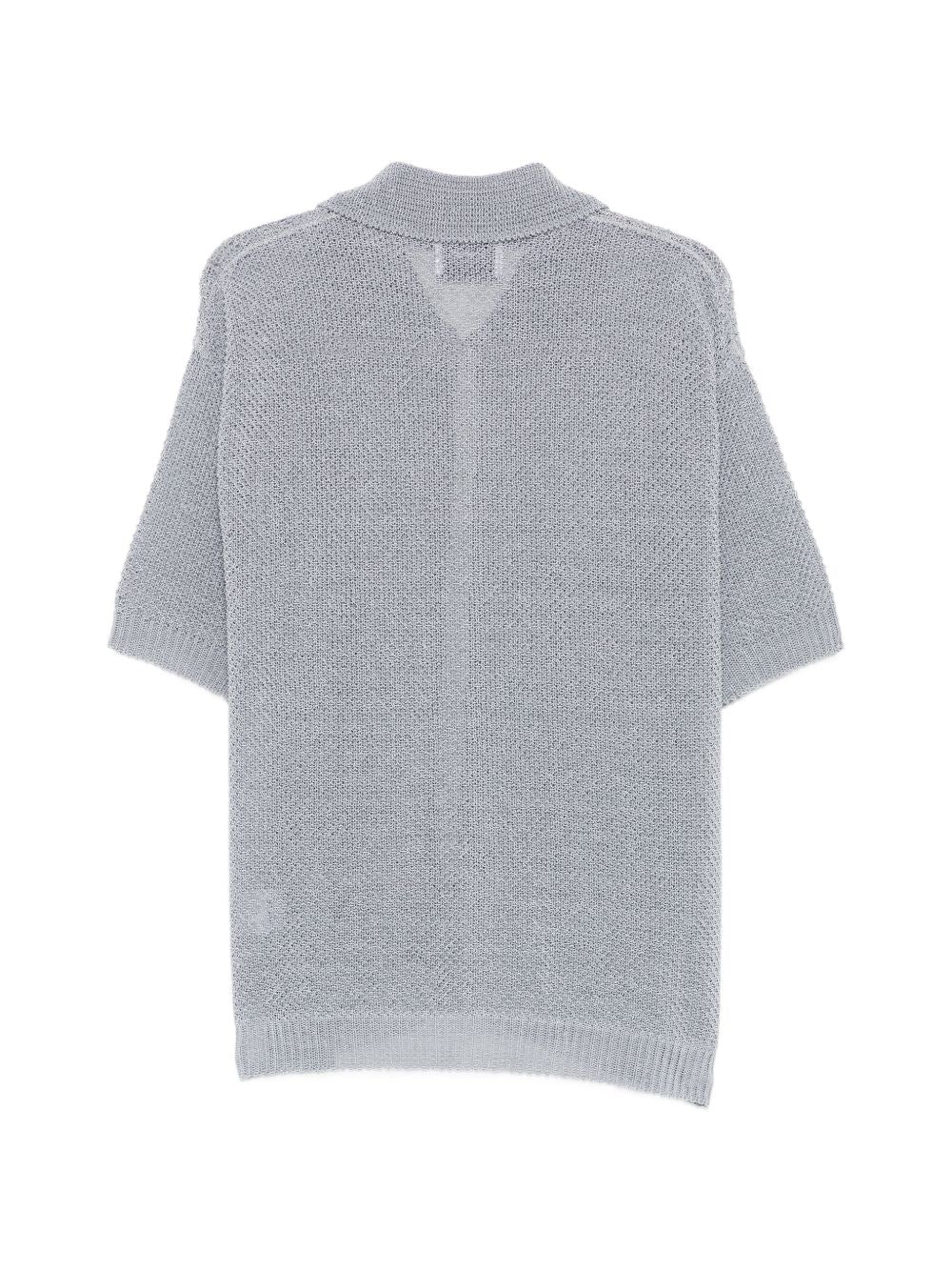 Camicia in maglia con maniche corte KN004 GREY BONSAI 