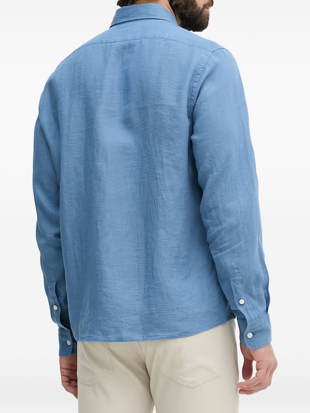 Camicia in cotone con colletto button down 50556077 459 BOSS 