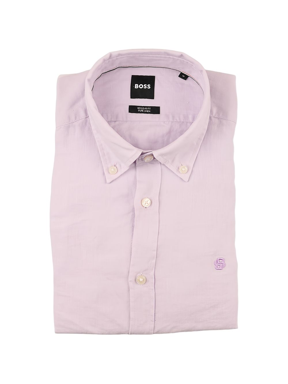 Camicia in lino a maniche lunghe 50556077 538 BOSS 