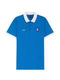Polo Paddy con bandiera italiana blu