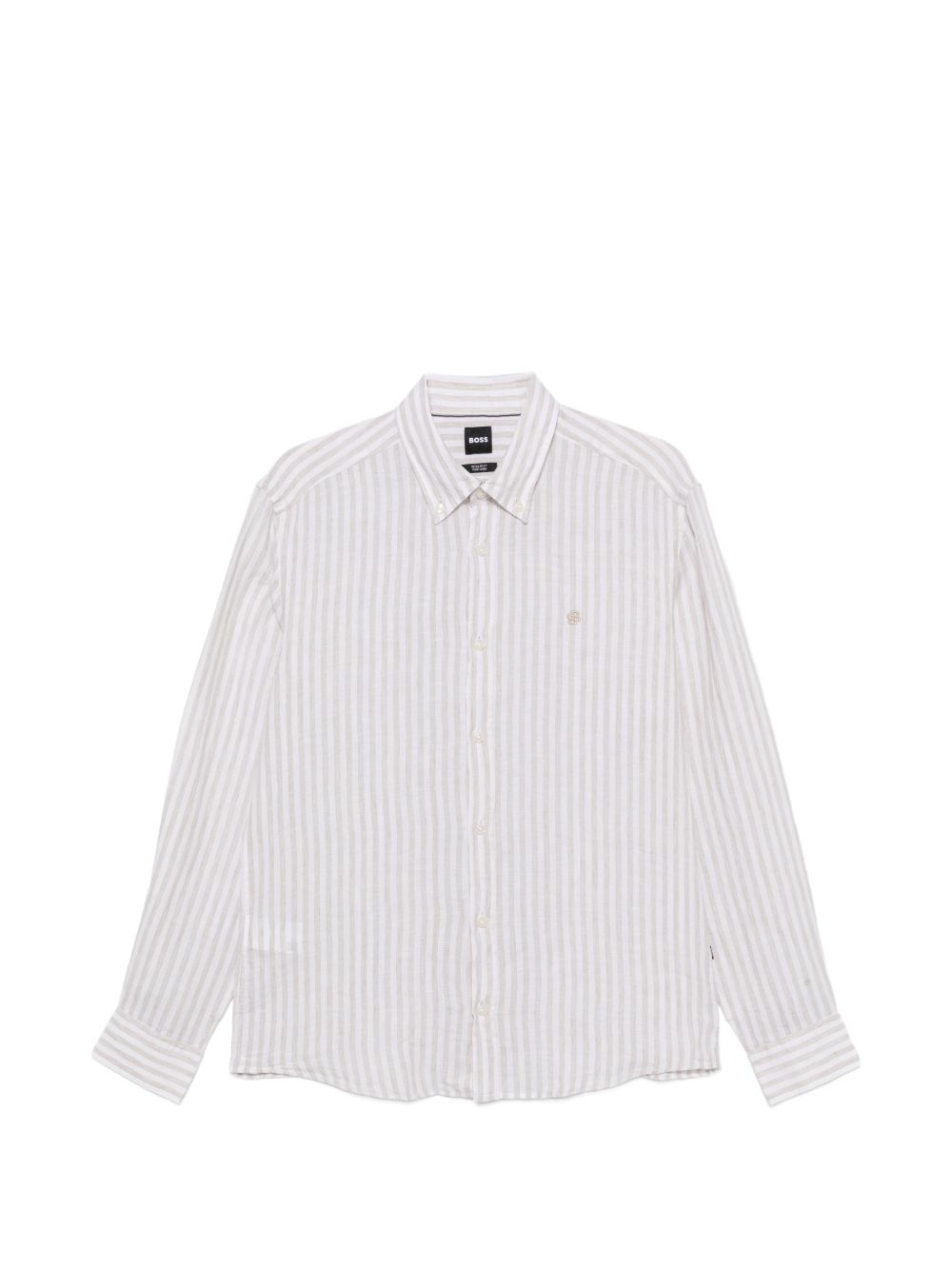 Camicia in lino a righe 50560595 286 BOSS 