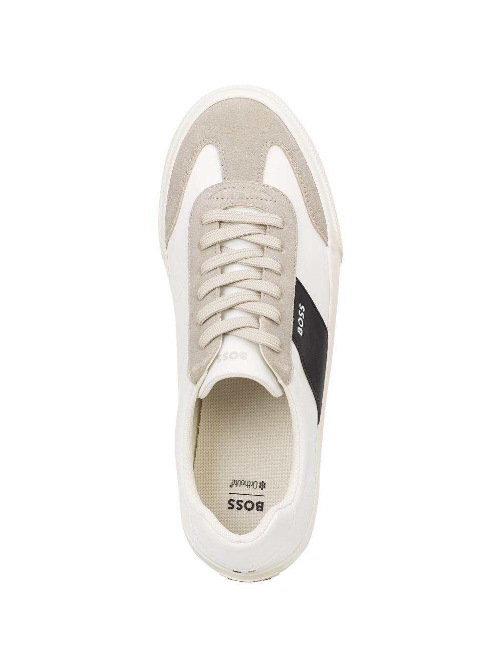 Sneakers in pelle con pannello a contrasto 50563847 271 BOSS 