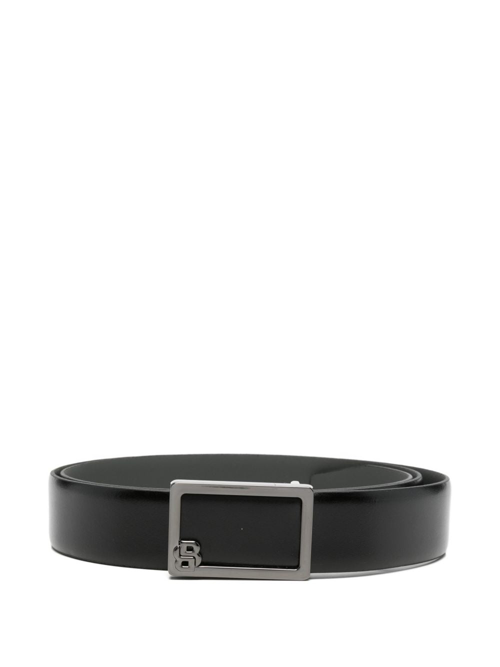 Cintura in pelle con fibbia logo 50563898 001 BOSS 