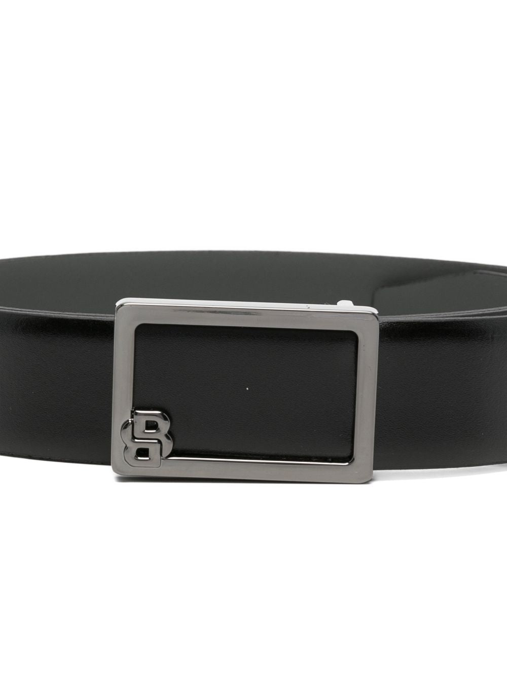 Cintura in pelle con fibbia logo 50563898 001 BOSS 
