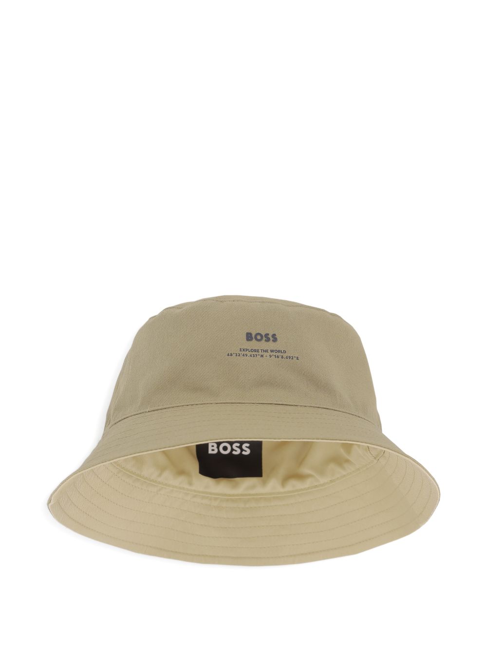 Cappello bucket con patch logo J53124 249 BOSS KIDSWEAR 