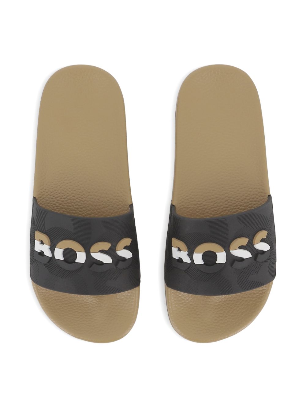Ciabatte con applicazione logo J52800 09B BOSS KIDSWEAR 