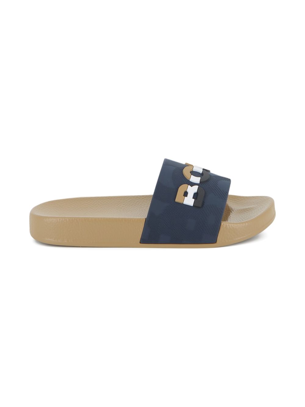 Ciabatte con logo a contrasto J52800 849 BOSS KIDSWEAR 