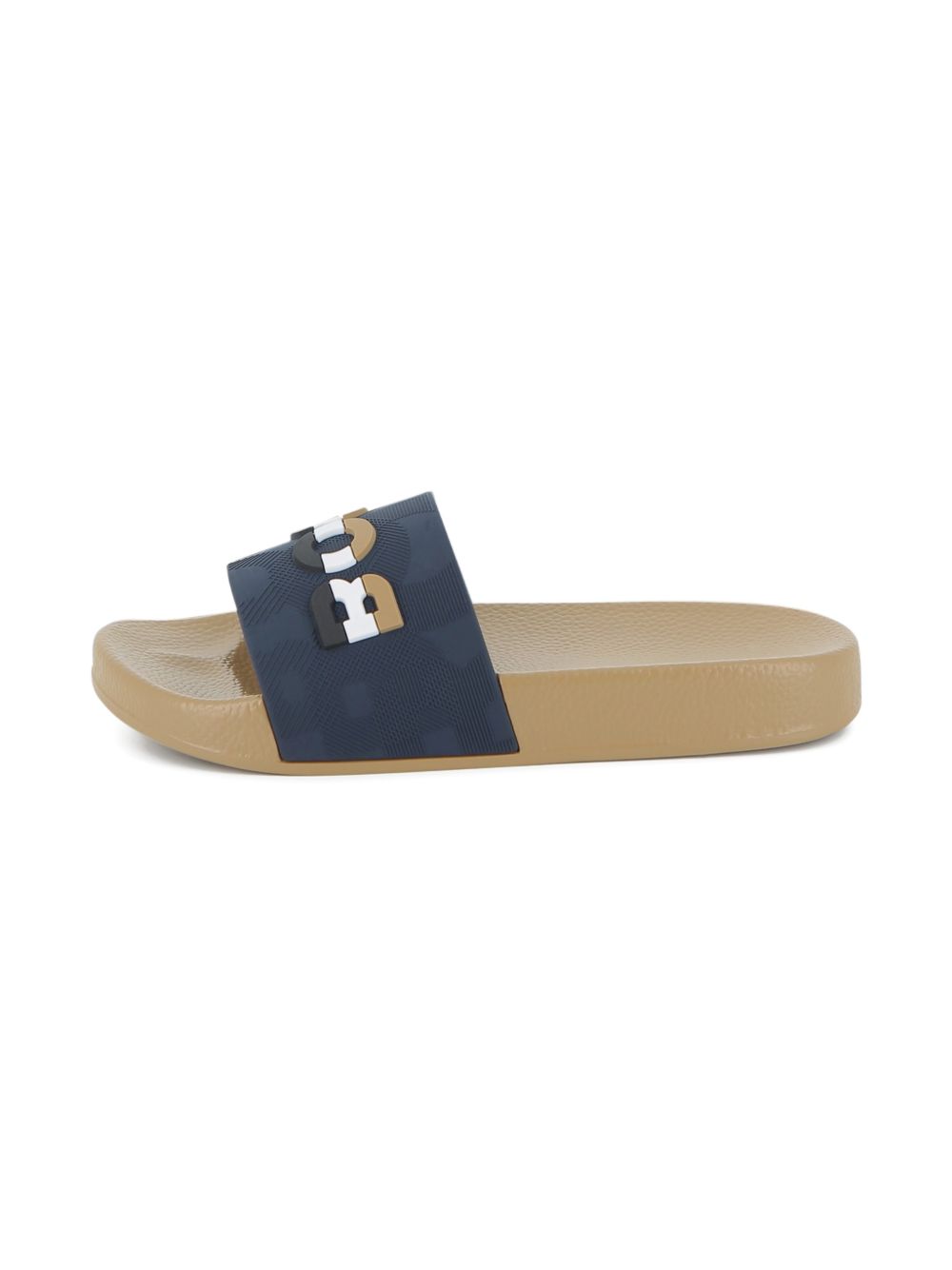 Ciabatte con logo a contrasto J52800 849 BOSS KIDSWEAR 