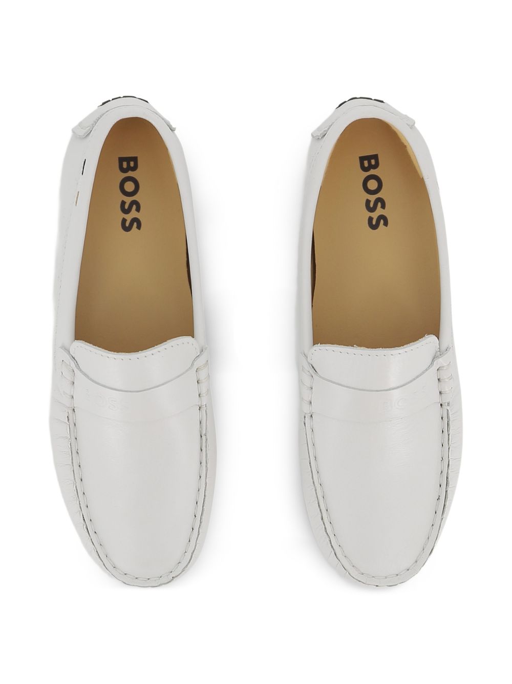 Mocassini driving shoes con suola gommini J52808 130 BOSS KIDSWEAR 