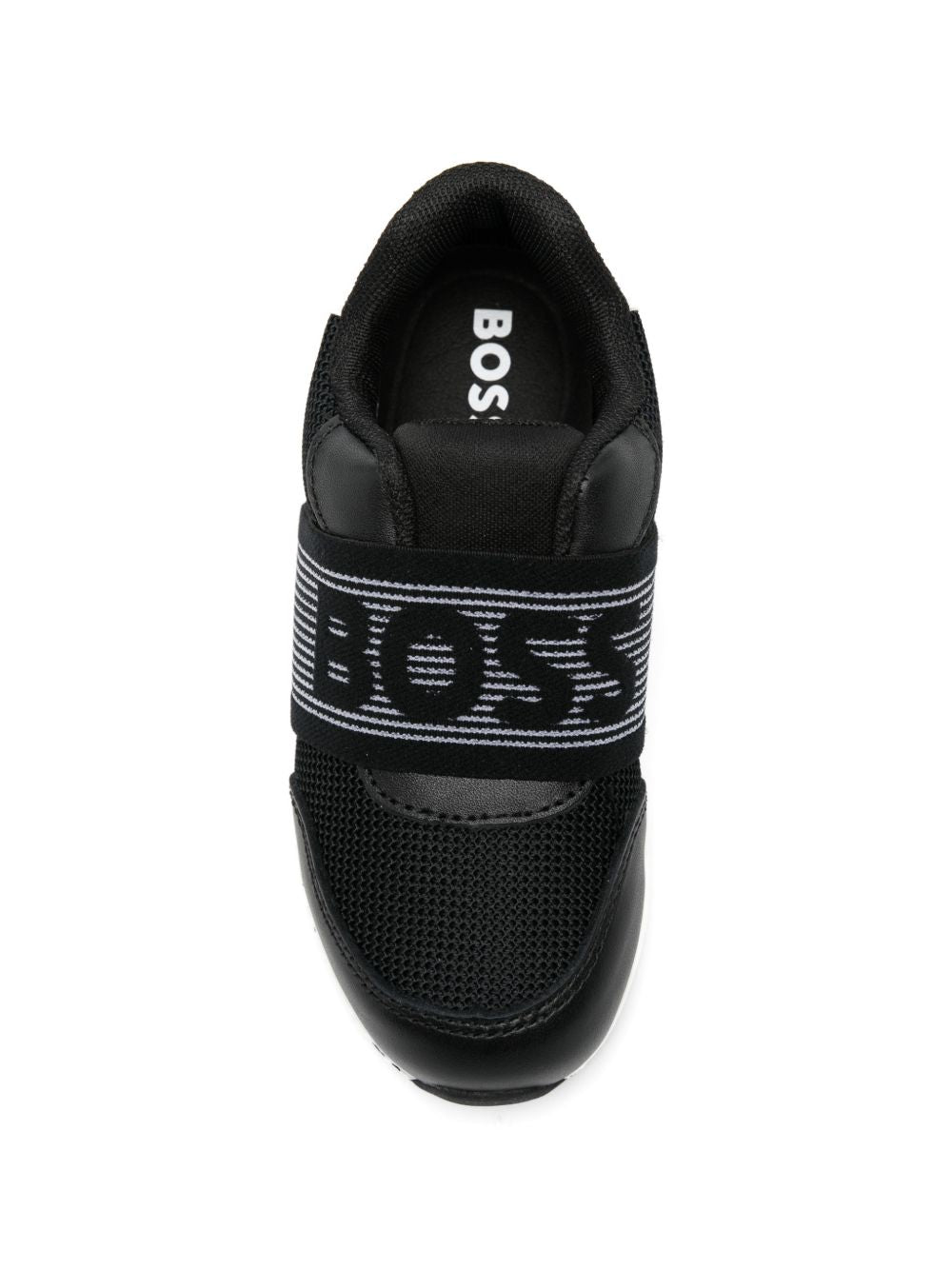 Sneakers slip-on in tessuto e pelle J52822 09B BOSS KIDSWEAR 