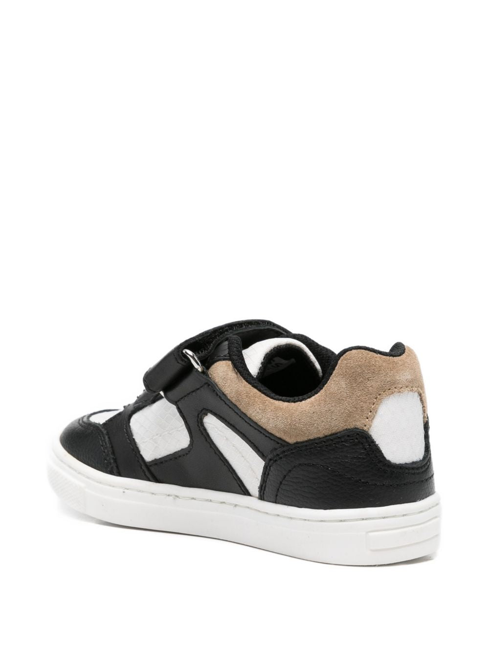 Sneakers in pelle con chiusure a strappo J52827 09B BOSS KIDSWEAR 