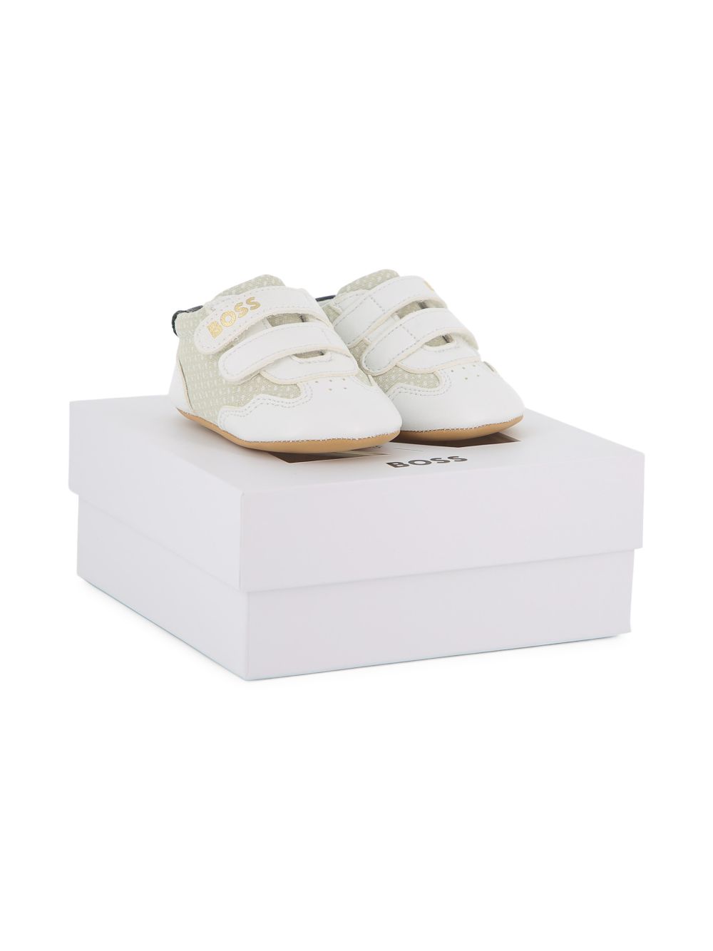 Sneakers con chiusura a strappi J52831 10P BOSS KIDSWEAR 