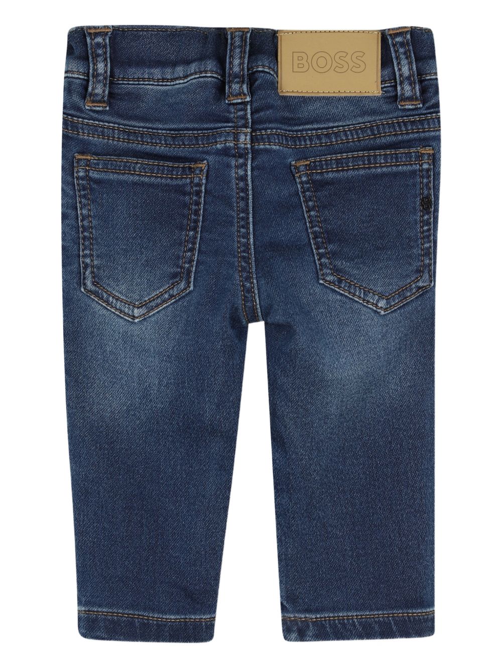 Jeans a vita alta con cinque tasche J52857 Z78 BOSS KIDSWEAR 