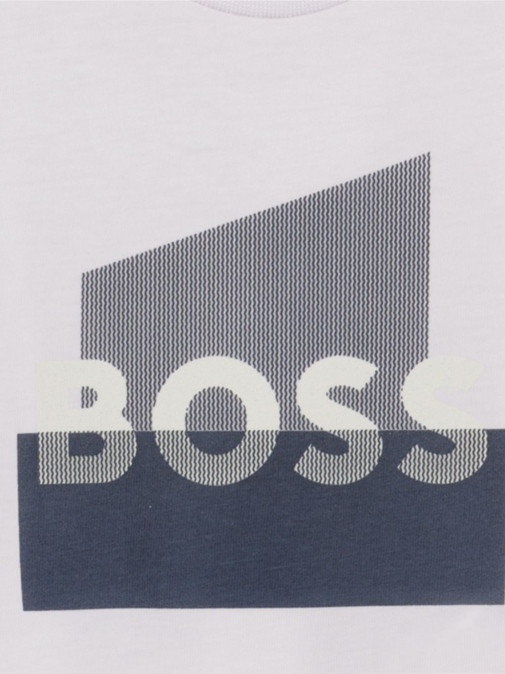 T-shirt con stampa logo geometrica J52879 10P BOSS KIDSWEAR 