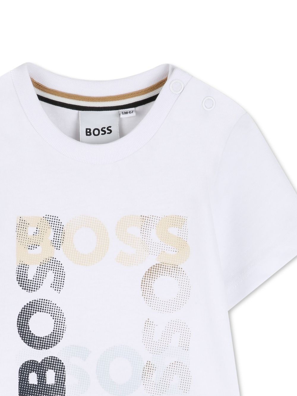 T-shirt con logo J52882 10P BOSS KIDSWEAR 