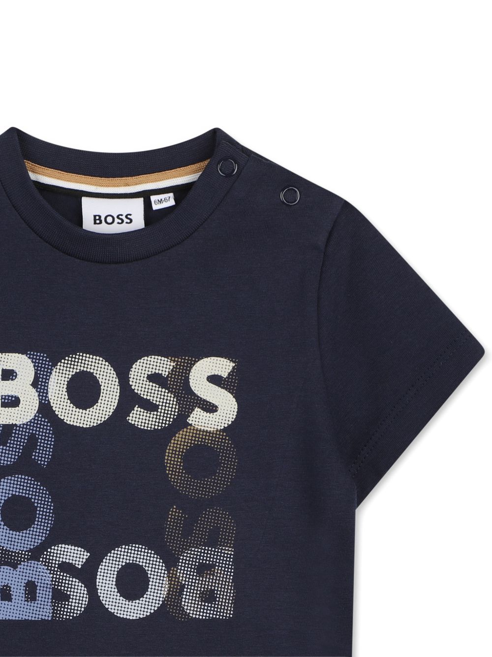 T-shirt con stampa logo J52882 849 BOSS KIDSWEAR 