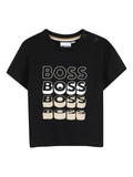 T-shirt con logo ripetuto