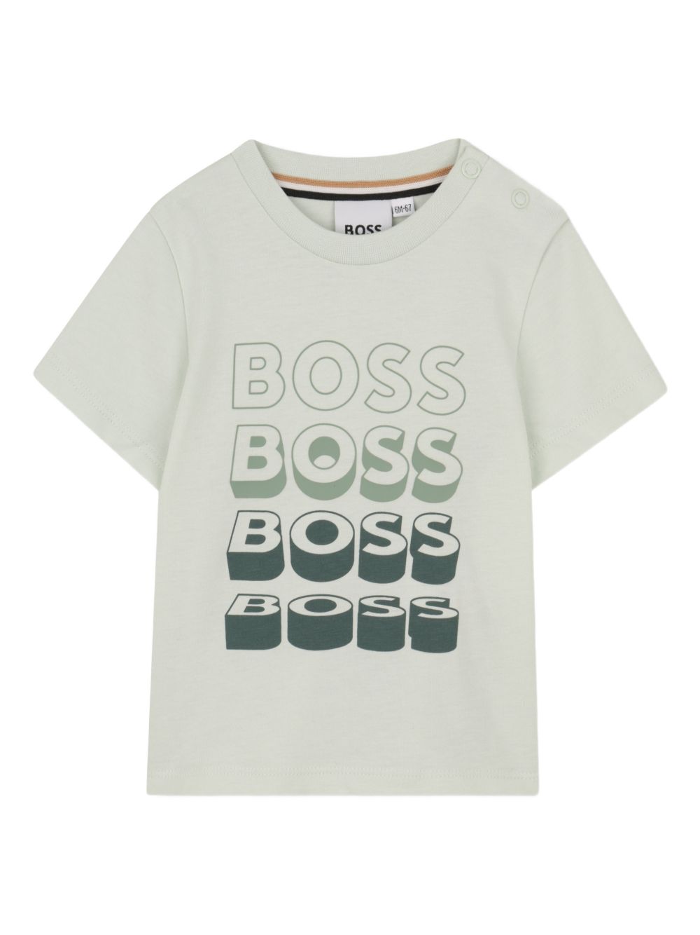 T-shirt stampa logo multicolor J52889 73K BOSS KIDSWEAR 