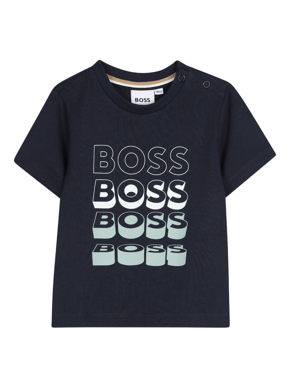 T-shirt con stampa logo J52889 849 BOSS KIDSWEAR 