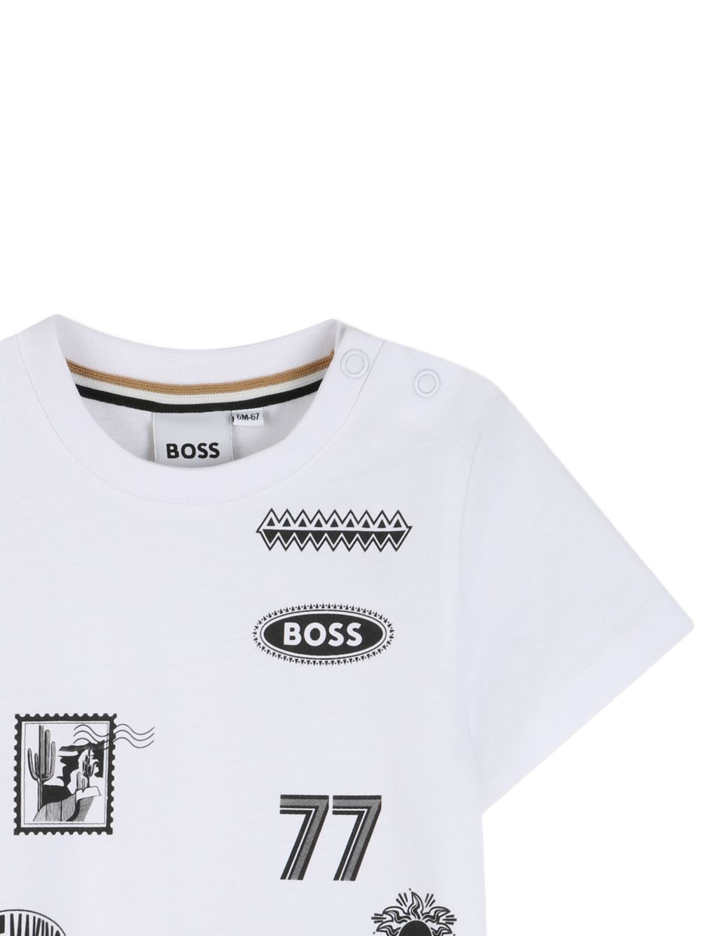 T-shirt con stampe grafiche J52890 10P BOSS KIDSWEAR 
