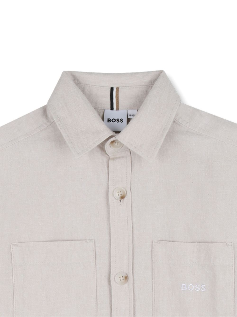 Camicia manica corta con taschino J52942 130 BOSS KIDSWEAR 