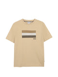 T-shirt con logo a righe