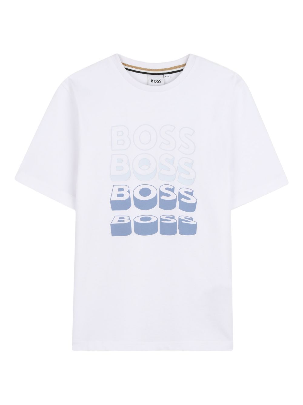 T-shirt in cotone con stampa logo J52982 10P BOSS KIDSWEAR 
