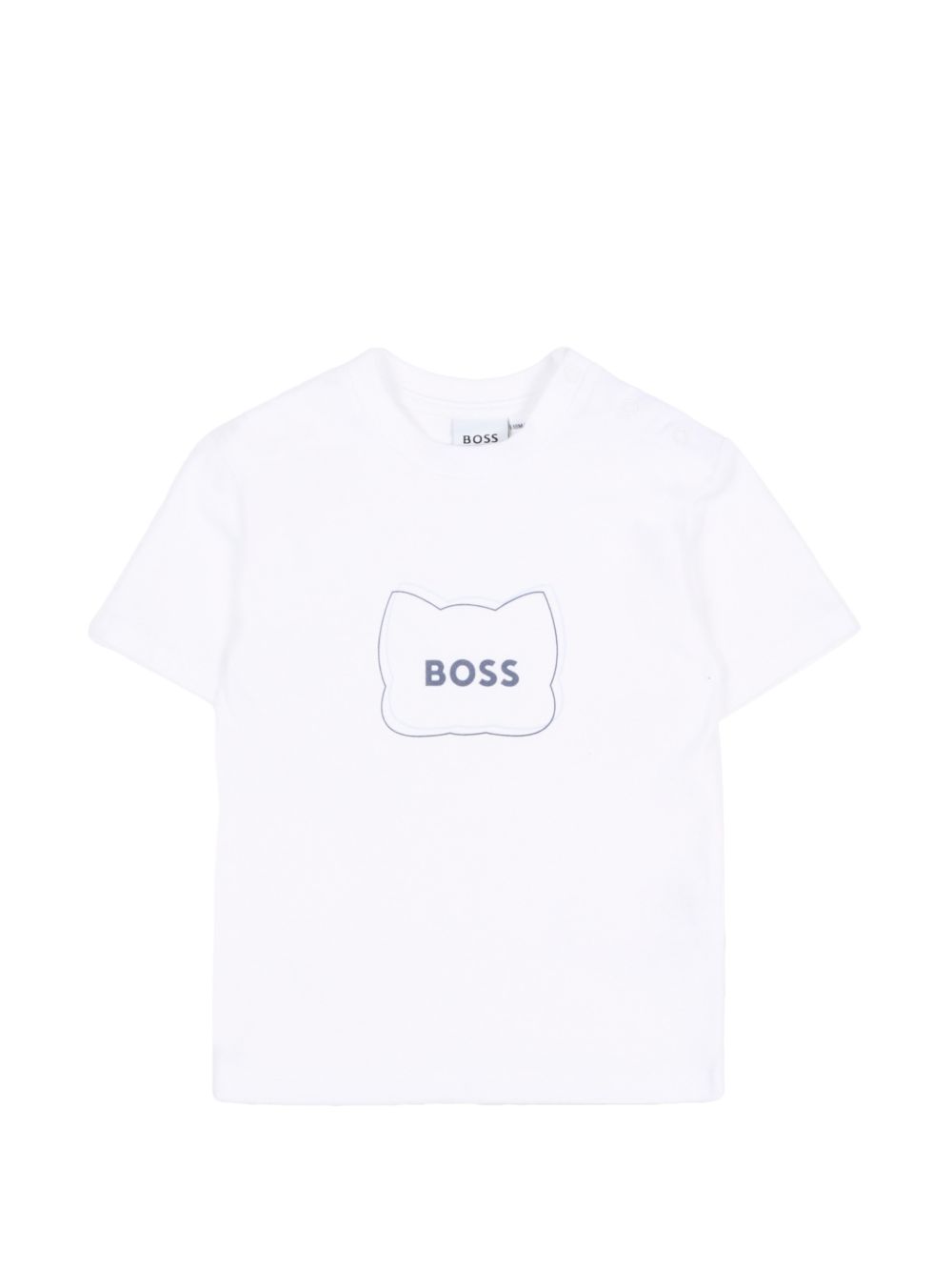 Completo felpa e shorts in cotone con cappuccio J53039 849 BOSS KIDSWEAR 