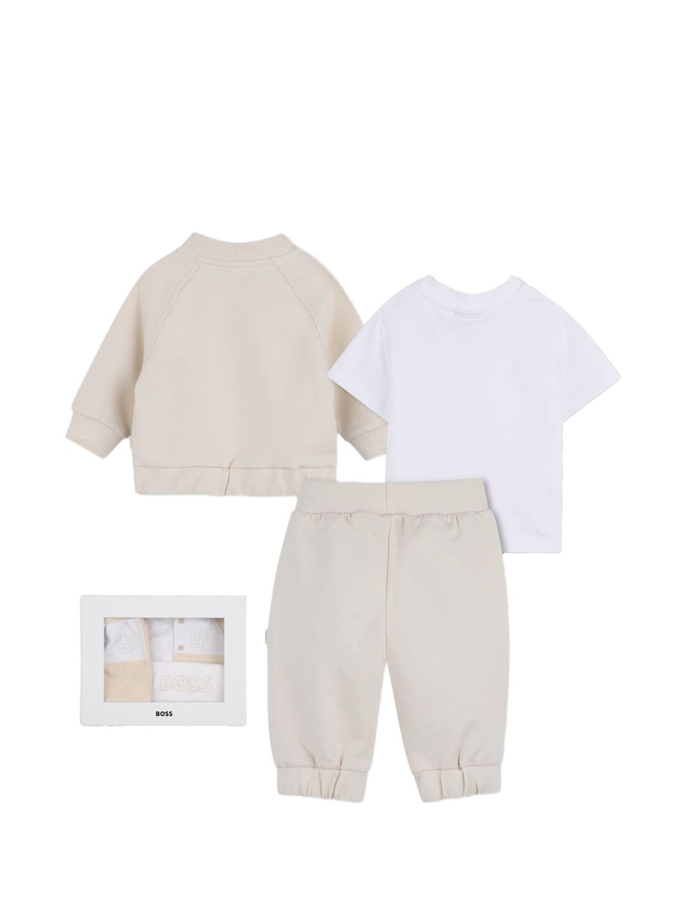 Completo tre pezzi con cardigan e pantaloni J53049 21K BOSS KIDSWEAR 