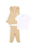 Completo sportivo con felpa con zip