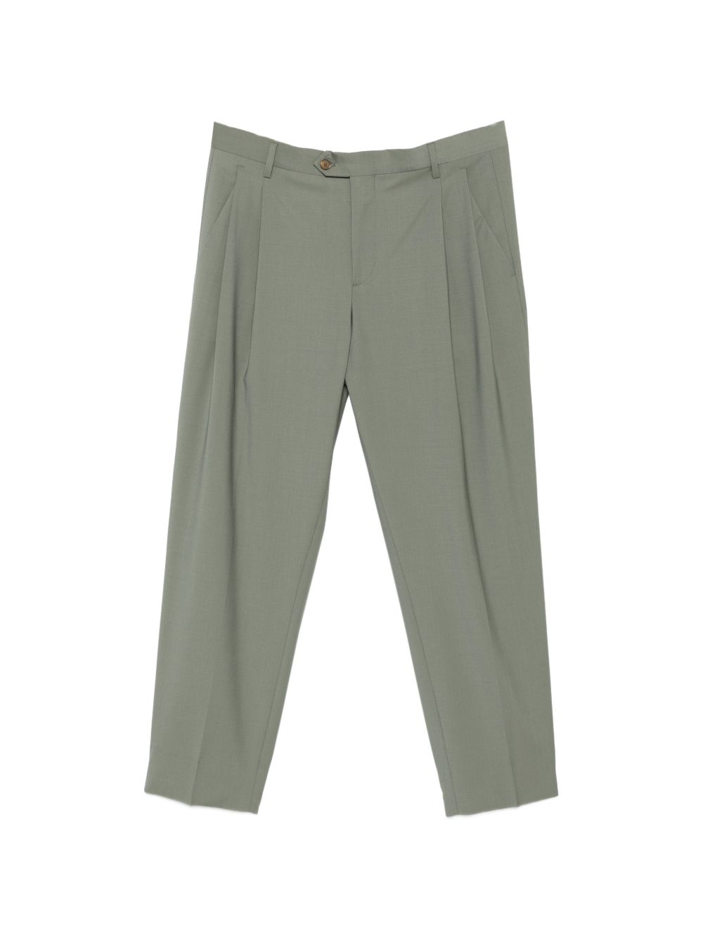 Pantaloni in lana vergine con pieghe frontali ARNOS300108 00062 BRIGLIA 