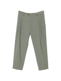 Pantaloni in lana vergine con pieghe frontali