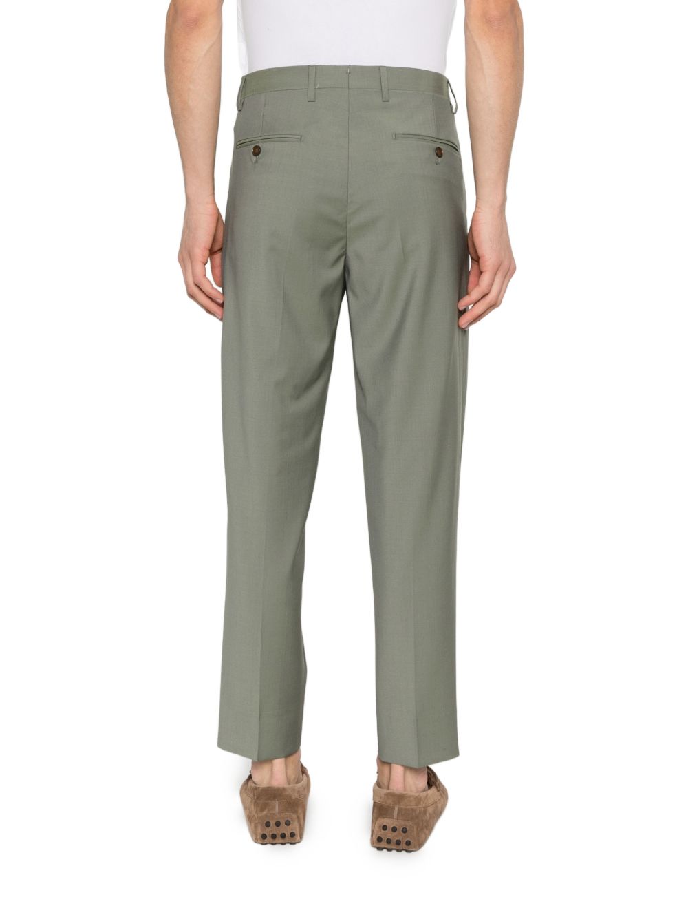 Pantaloni in lana vergine con pieghe frontali ARNOS300108 00062 BRIGLIA 
