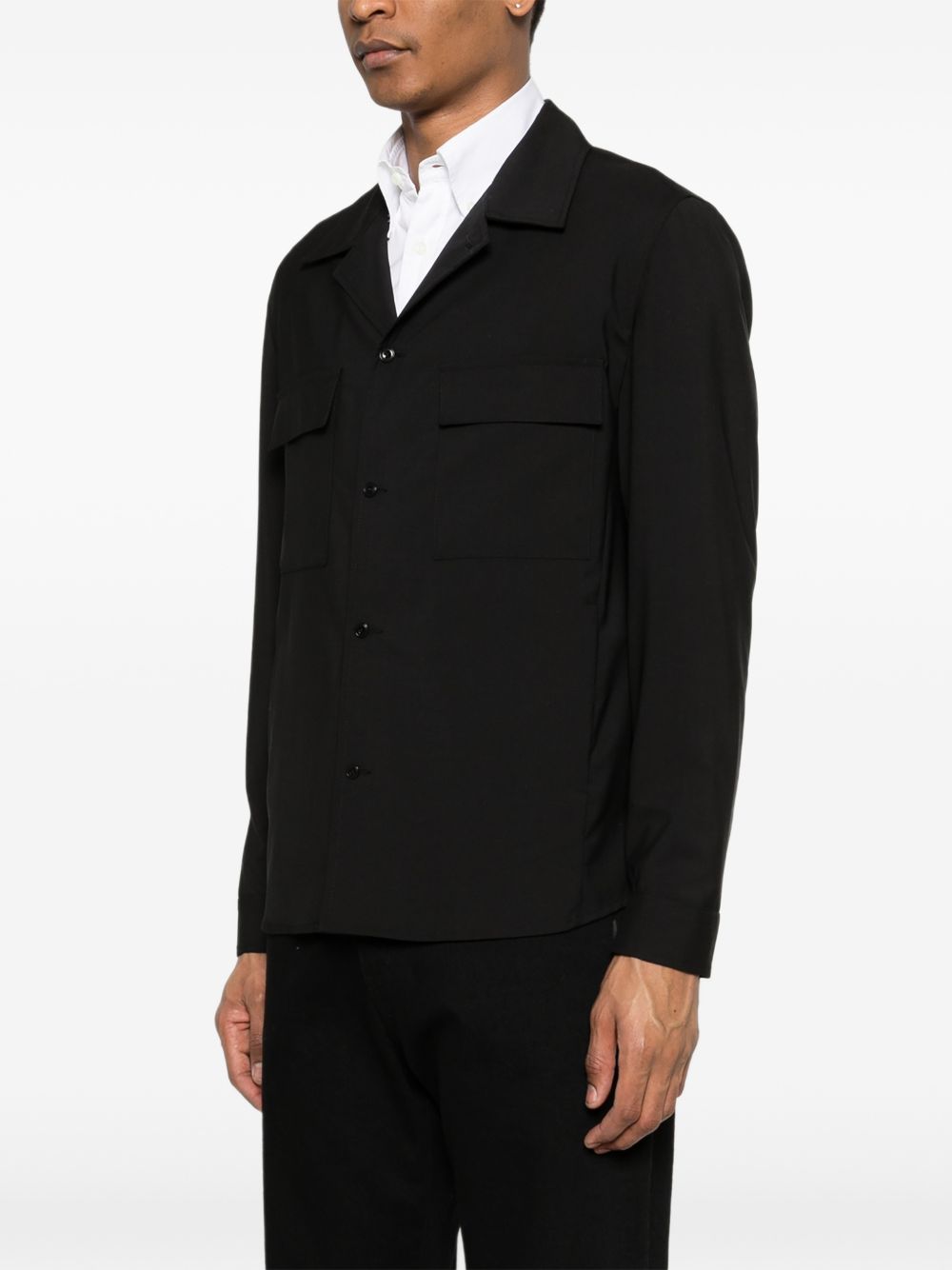 Giacca camicia in lana e poliestere JOHN300082 00010 BRIGLIA 