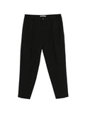 Pantaloni in lana vergine con pieghe