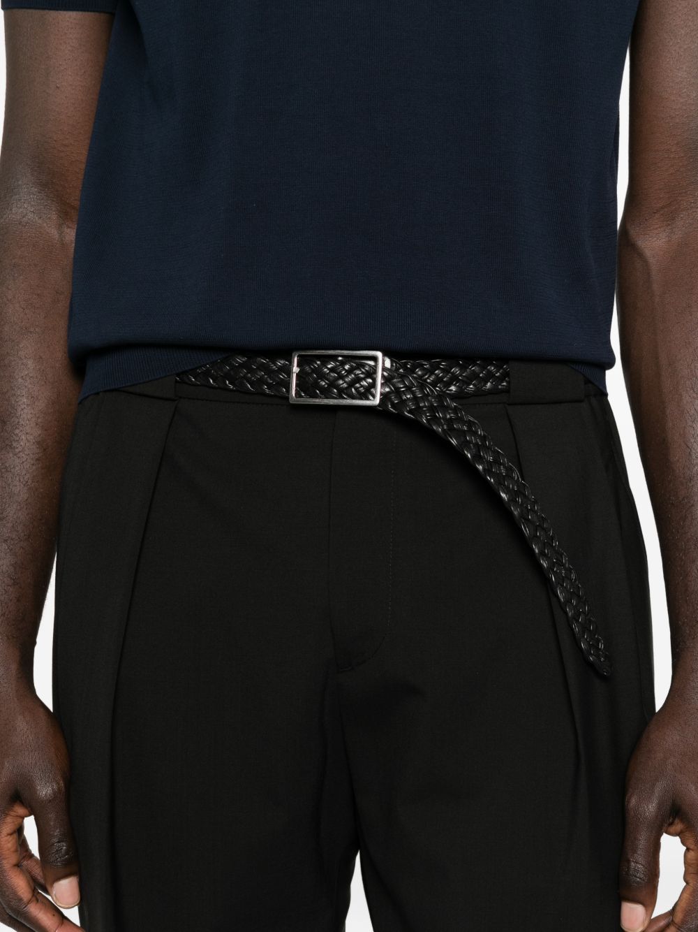 Pantaloni in lana vergine con pieghe PORTOBELLOS300082 00010 BRIGLIA 