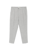 Pantaloni in lana vergine con pieghe