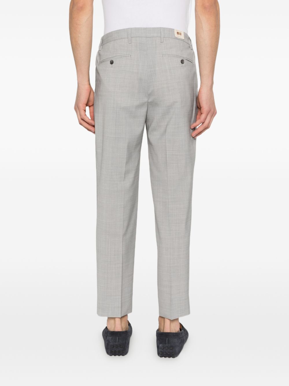Pantaloni in lana vergine con pieghe PORTOBELLOS300082 00040 BRIGLIA 