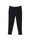 Pantaloni in lana con risvolti