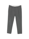 Pantaloni in lana con pieghe frontali
